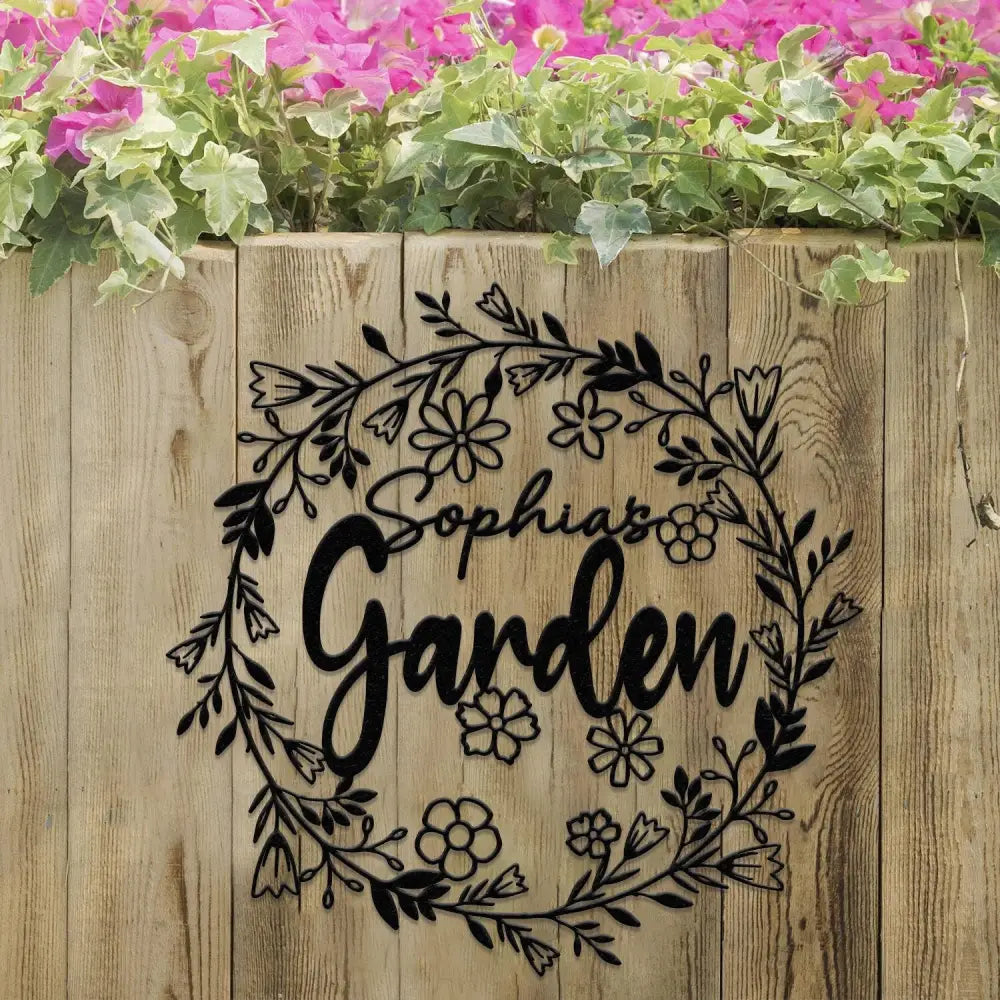 Personalized Metal Garden Sign / Sign For Garden / Personalized Sign / Custom Garden Sign / Outdoor Decor