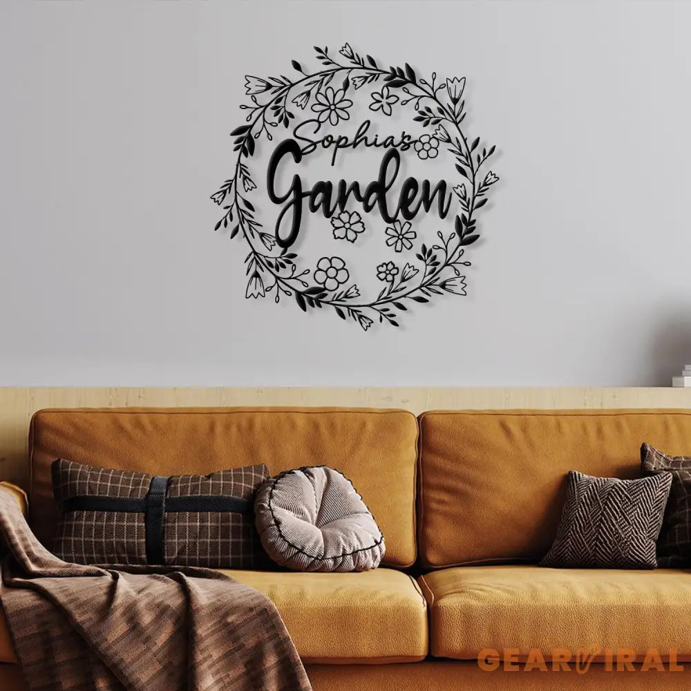 Personalized Metal Garden Sign / Sign For Garden / Personalized Sign / Custom Garden Sign / Outdoor Decor