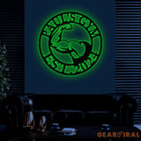 Personalized Metal Home Gym Metal Sign with Led Light Gym Wall Decor Metal Wall Decor Home Gym Decor Personalized Home