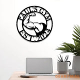 Personalized Metal Home Gym Metal Sign with Led Light Gym Wall Decor Metal Wall Decor Home Gym Decor Personalized Home