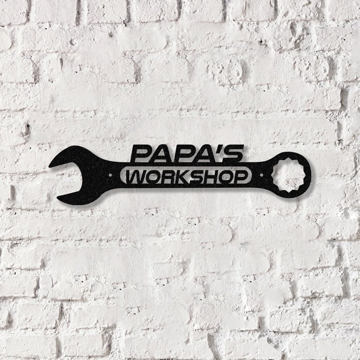 Personalized Metal LED Lights Garage Sign, Custom Name Garage Decor, Wrench Sign, Dad Gift, Gift for Dad, Metal Sign, LED Lights, Home Decor