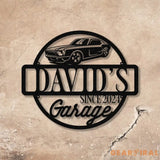 Personalized Metal Name Garage Sign Dad’s Workshop Metal Garage Sign Personalized Gift for Him - Gearviral