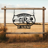 Personalized Metal Ranch Sign - Custom Farm Name Sign - Unique Farmhouse Wall Art - Perfect Christmas or Anniversary