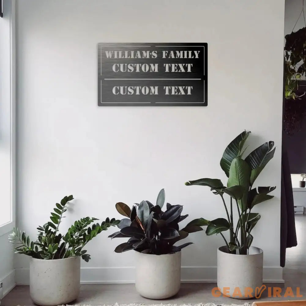 Personalized Metal Sign Metal Sign Family Bar and Grill Sign - Personalized Decor - Wall Art - Personalized Gifts