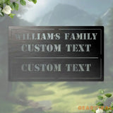 Personalized Metal Sign Metal Sign Family Bar and Grill Sign - Personalized Decor - Wall Art - Personalized Gifts