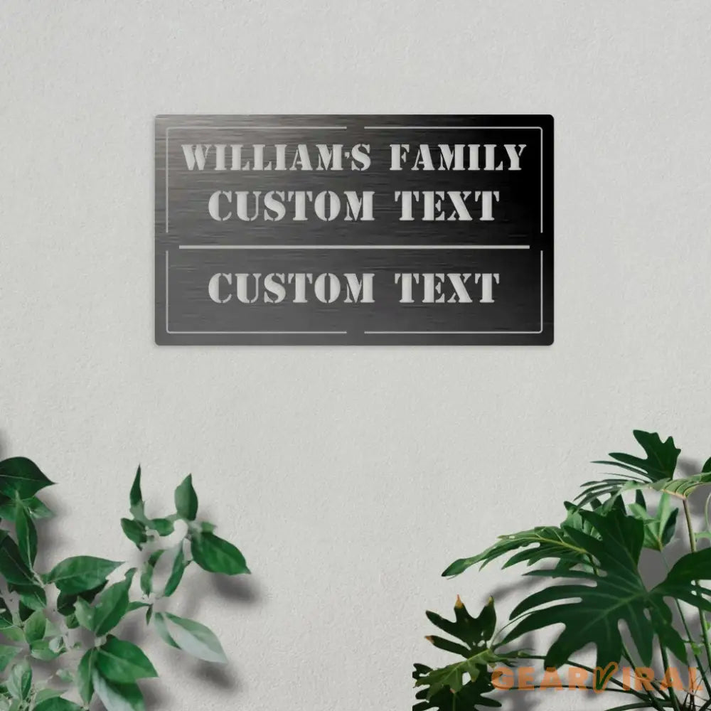 Personalized Metal Sign Metal Sign Family Bar and Grill Sign - Personalized Decor - Wall Art - Personalized Gifts