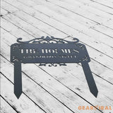 Personalized Metal Yard Sign Stake - Address Metal Yard Sign - Yard Sign - Front Door Iron Stake | GearViral
