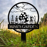Personalized Mimi’s Garden Gnome Metal Sign Custom Gnome Gifts Garden Decor - Gearviral
