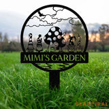 Personalized Mimi’s Garden Gnome Metal Sign Custom Gnome Gifts Garden Decor - Gearviral