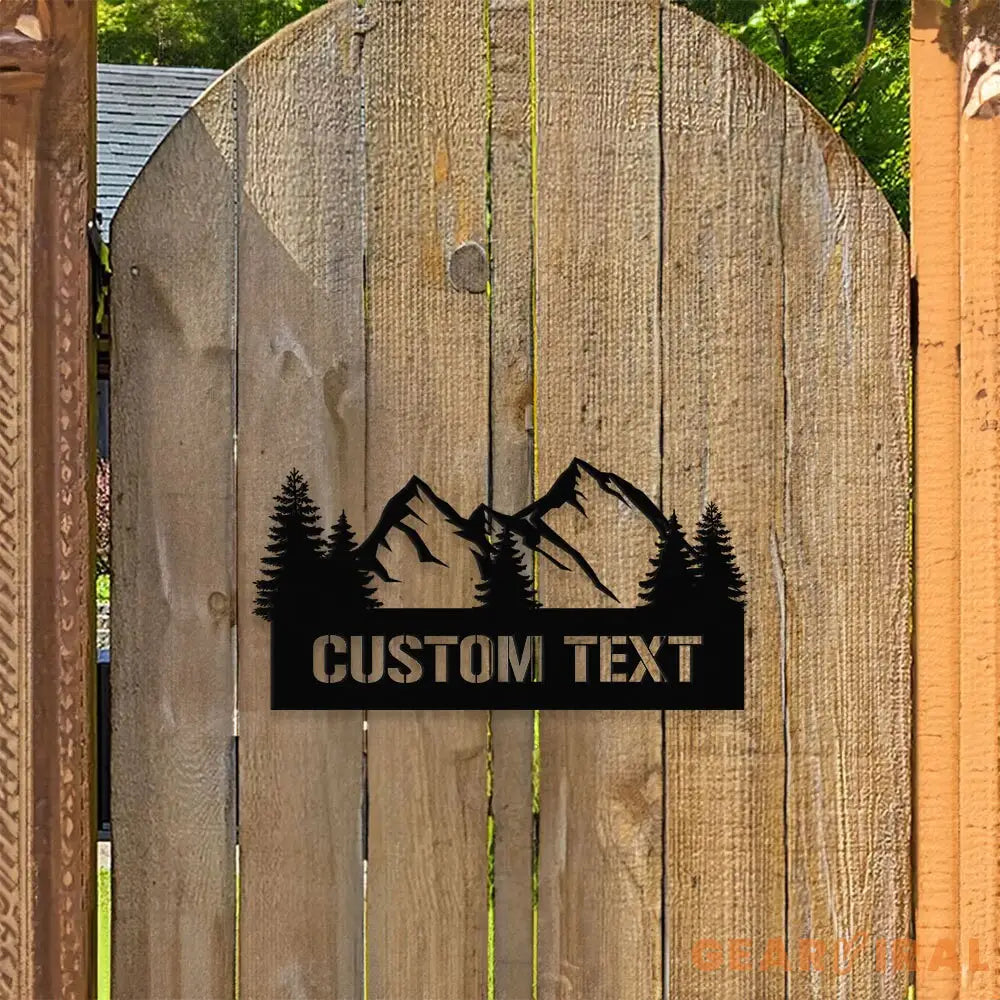 Personalized Moutain Family Name - Monogram Metal Sign - Custom Moutain Last Name Wall Hanging - Moutain Metal Decor