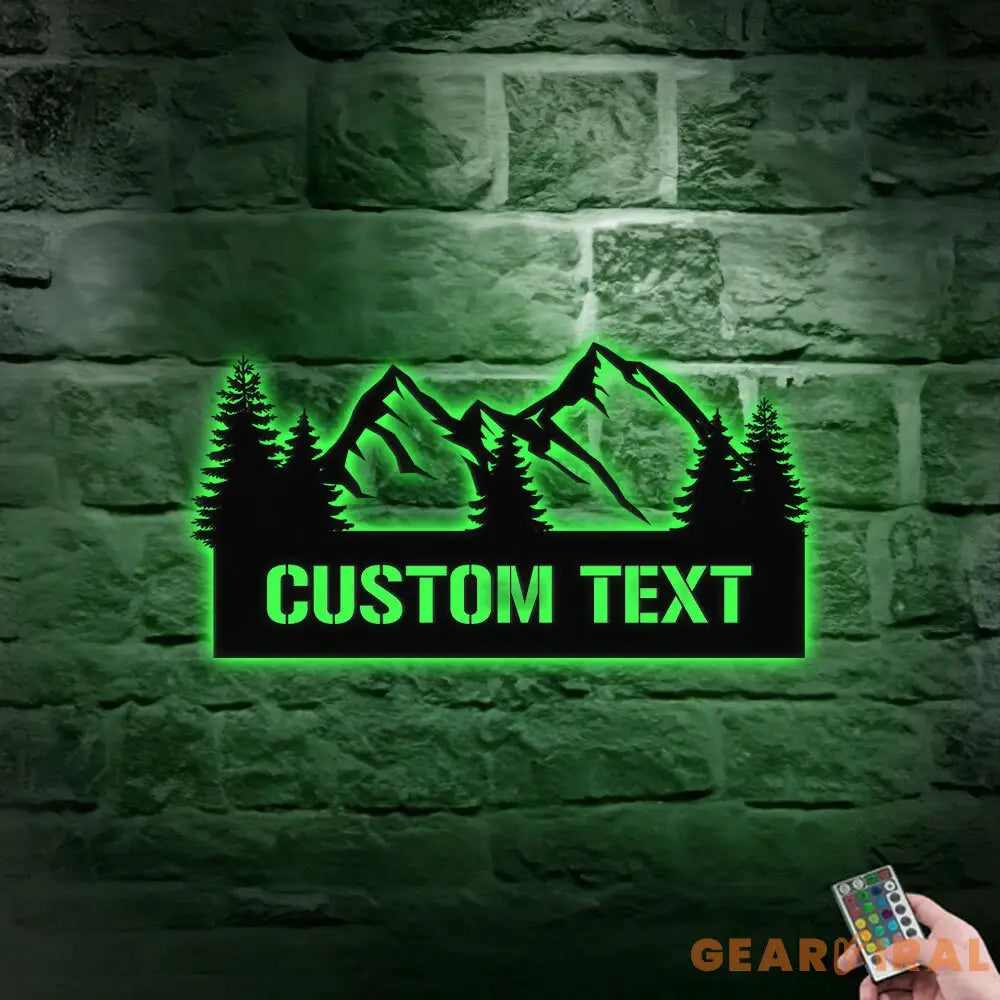 Personalized Moutain Family Name - Monogram Metal Sign - Custom Moutain Last Name Wall Hanging - Moutain Metal Decor