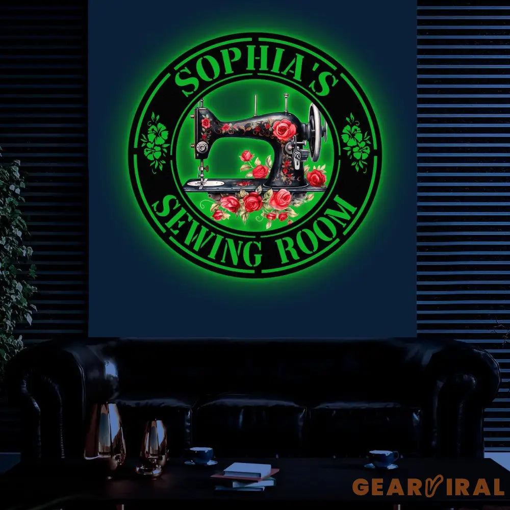 Personalized Name Sewing Machine Metal Sign Custom Quilting Sign For Sewing Room Decor Sewing Machine Sign Gift for Mom