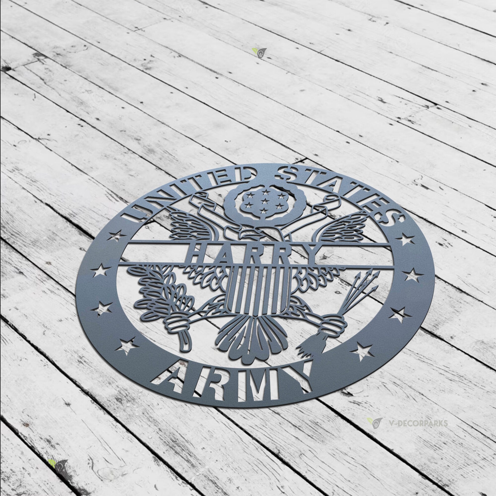 Personalized Name US Army Veteran Metal Sign - Custom Military Metal Art - Wall Decor - Veterans Day Gift For Proud Soldiers | GearViral