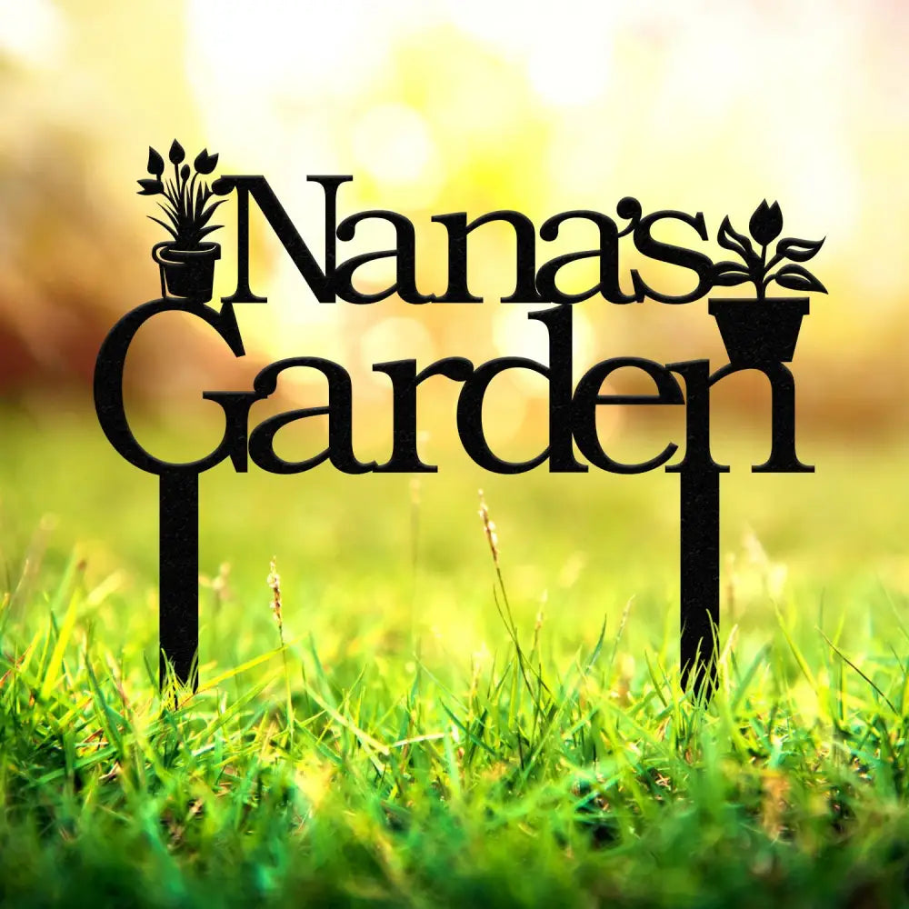Personalized Nana Garden Sign With Stake Custom Vegetable Garden Stake Vegetables Sign Gardeners Gift Garden Decor Gift