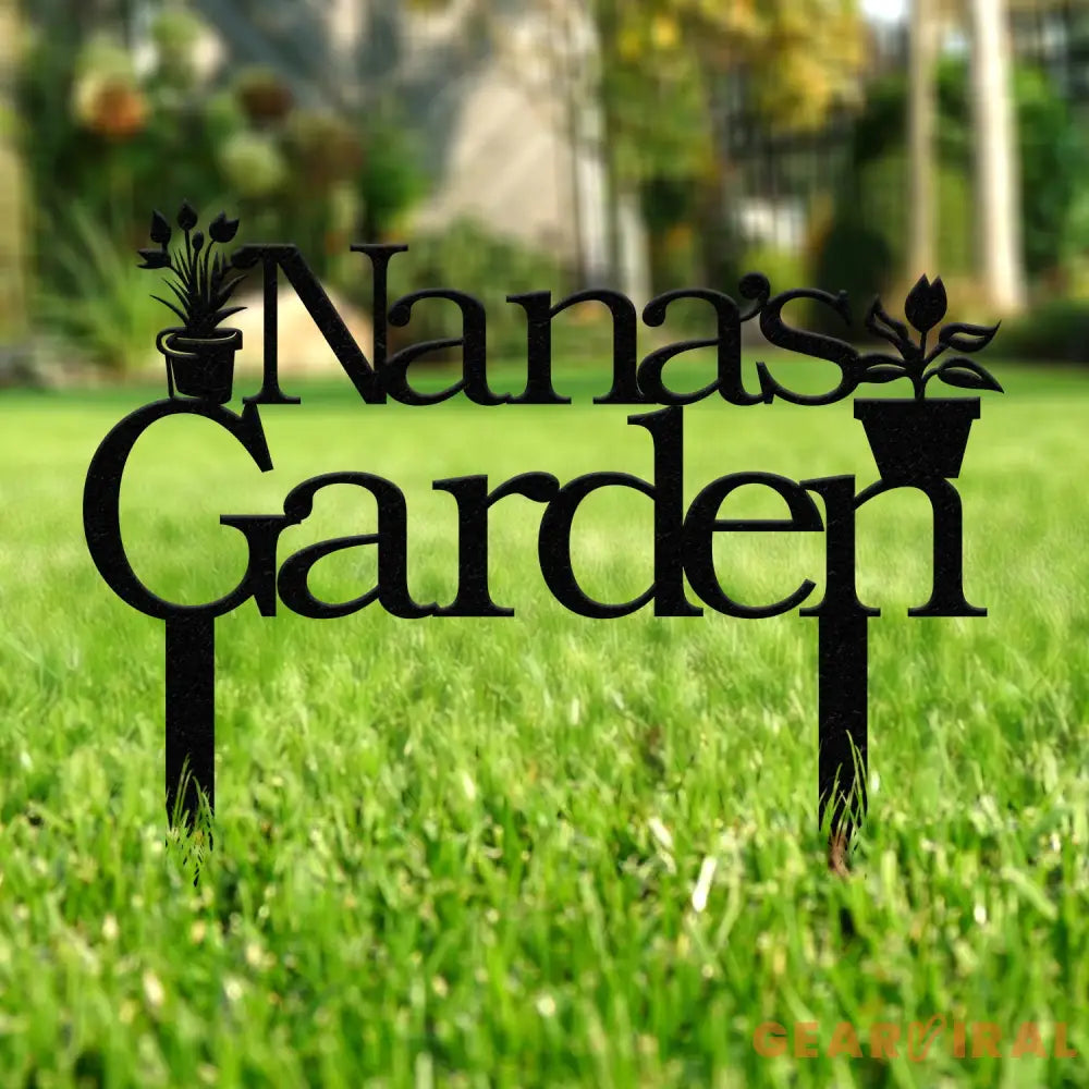 Personalized Nana Garden Sign With Stake Custom Vegetable Garden Stake Vegetables Sign Gardeners Gift Garden Decor Gift