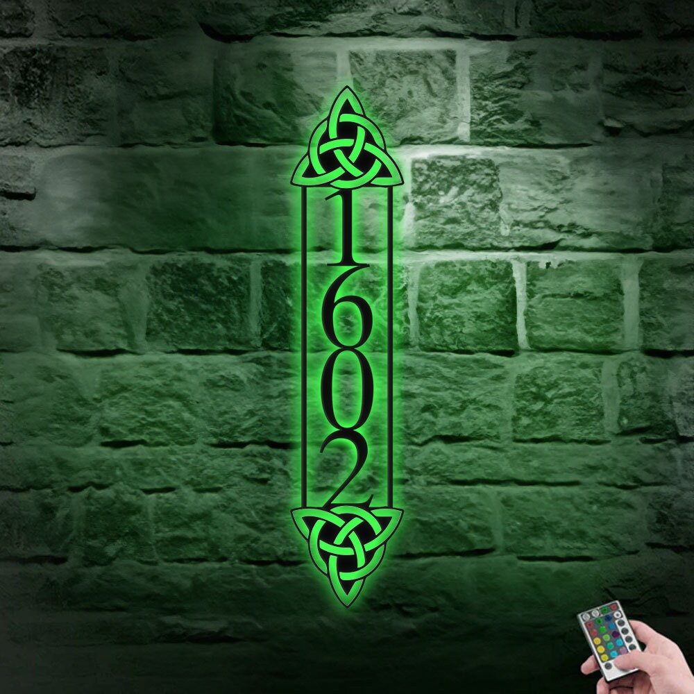 Personalized Number Address Metal Sign - Number Address Wall Decor - Personalize Number Address Metal Sign - Address Wall Sign