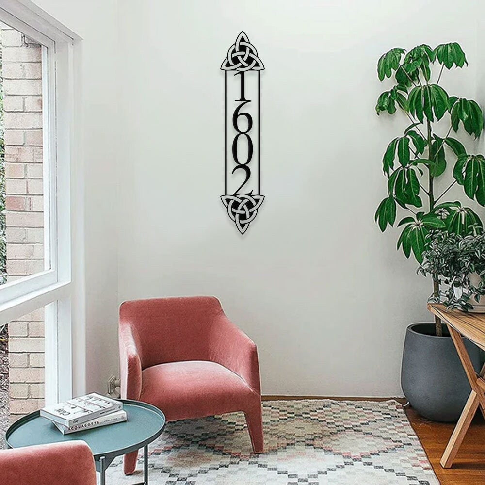 Personalized Number Address Metal Sign - Number Address Wall Decor - Personalize Number Address Metal Sign - Address Wall Sign