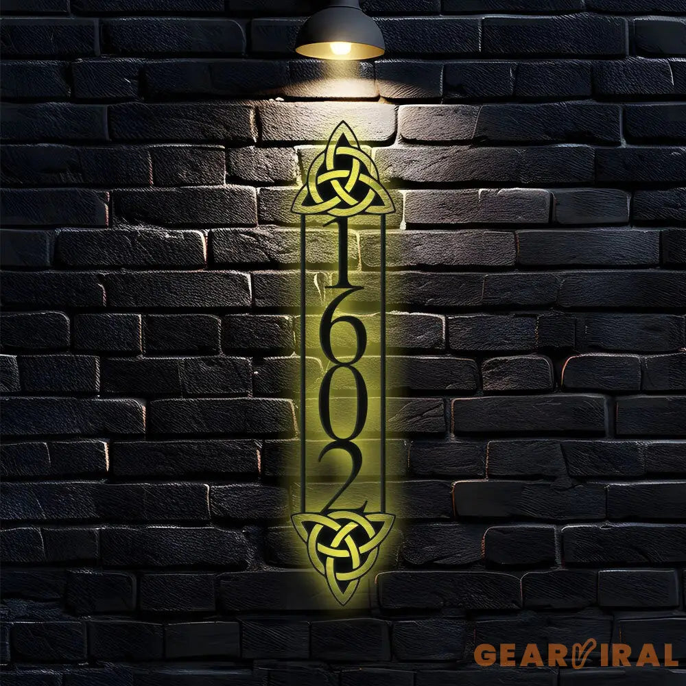 Personalized Number Address Metal Sign - Number Address Wall Decor - Personalize Number Address Metal Sign - Address