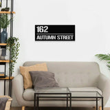 Personalized Number Metal Address Sign - Last Name Initial Hanging -  Personalize Metal Led Sign - Address Number Sign - Housewarming