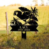 Personalized Parrot Memorial Stake - Parrot Loss - Sympathy Sign - Pet Grave Markers | GearViral