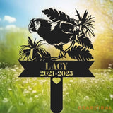 Personalized Parrot Memorial Stake - Parrot Loss - Sympathy Sign - Pet Grave Markers | GearViral