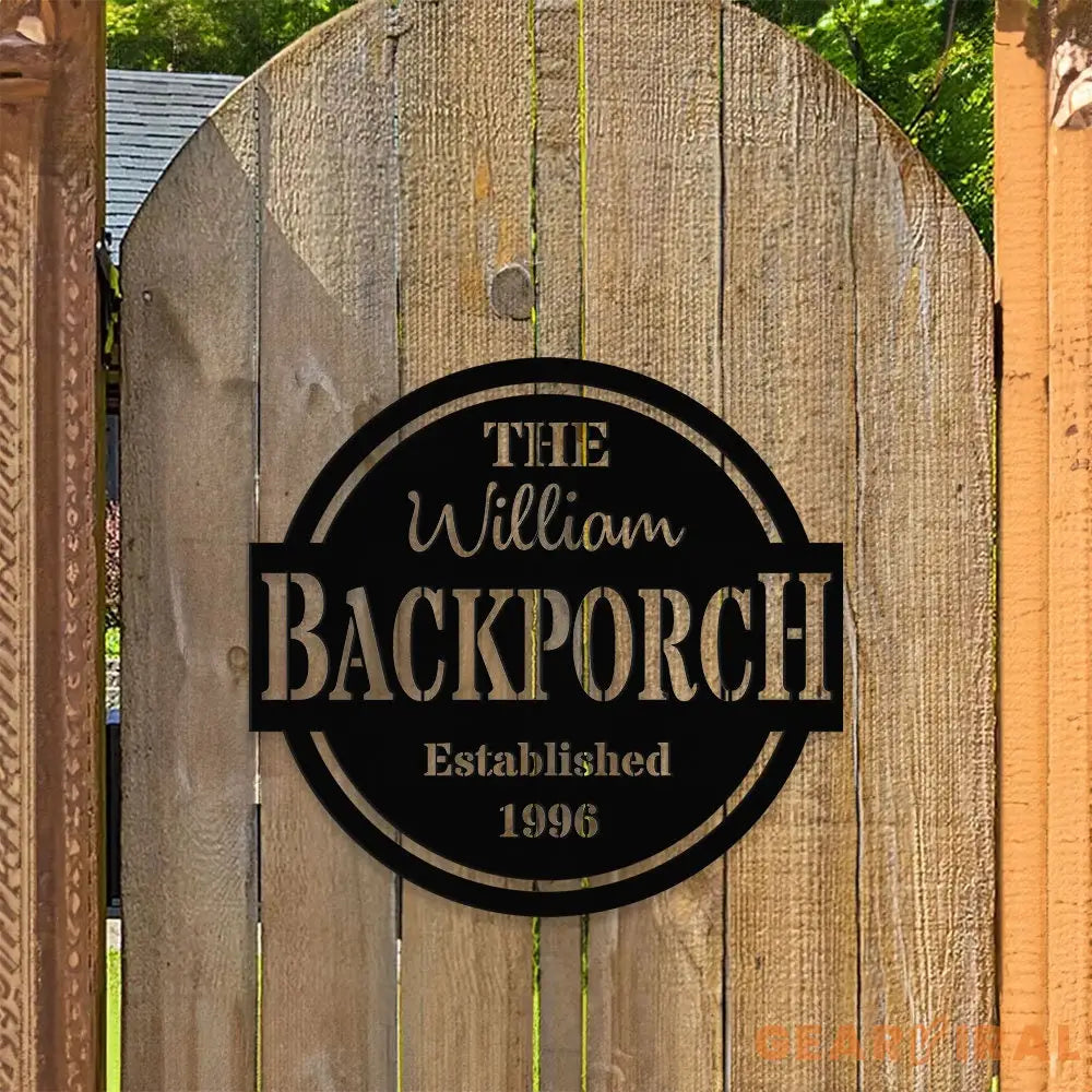Personalized Patio Metal LED Sign - Custom Patio Welcome Sign - Personalize Patio Metal Sign - Patio Wall Decor