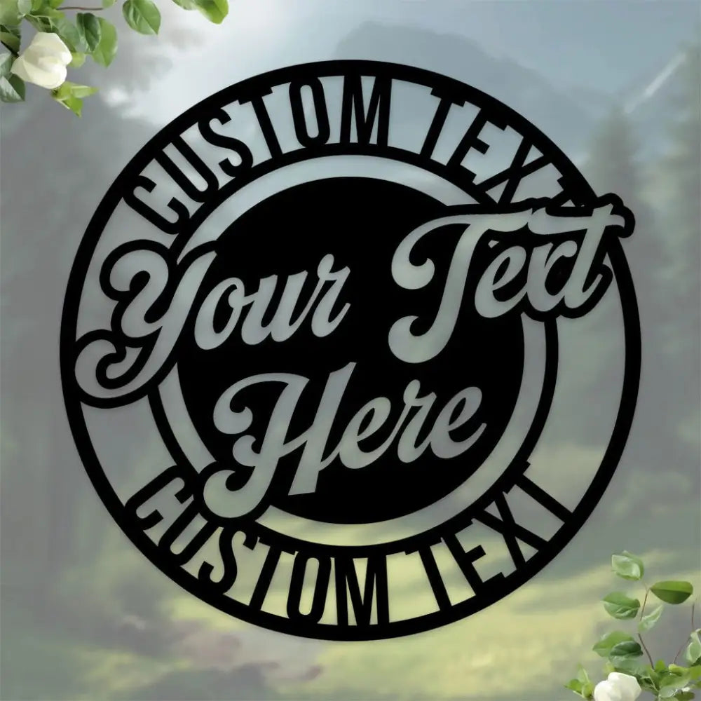 Personalized Patio Sign - Make it Your Own Wording - Custom Metal Wall Sign Personalized Metal Sign Wall Decor