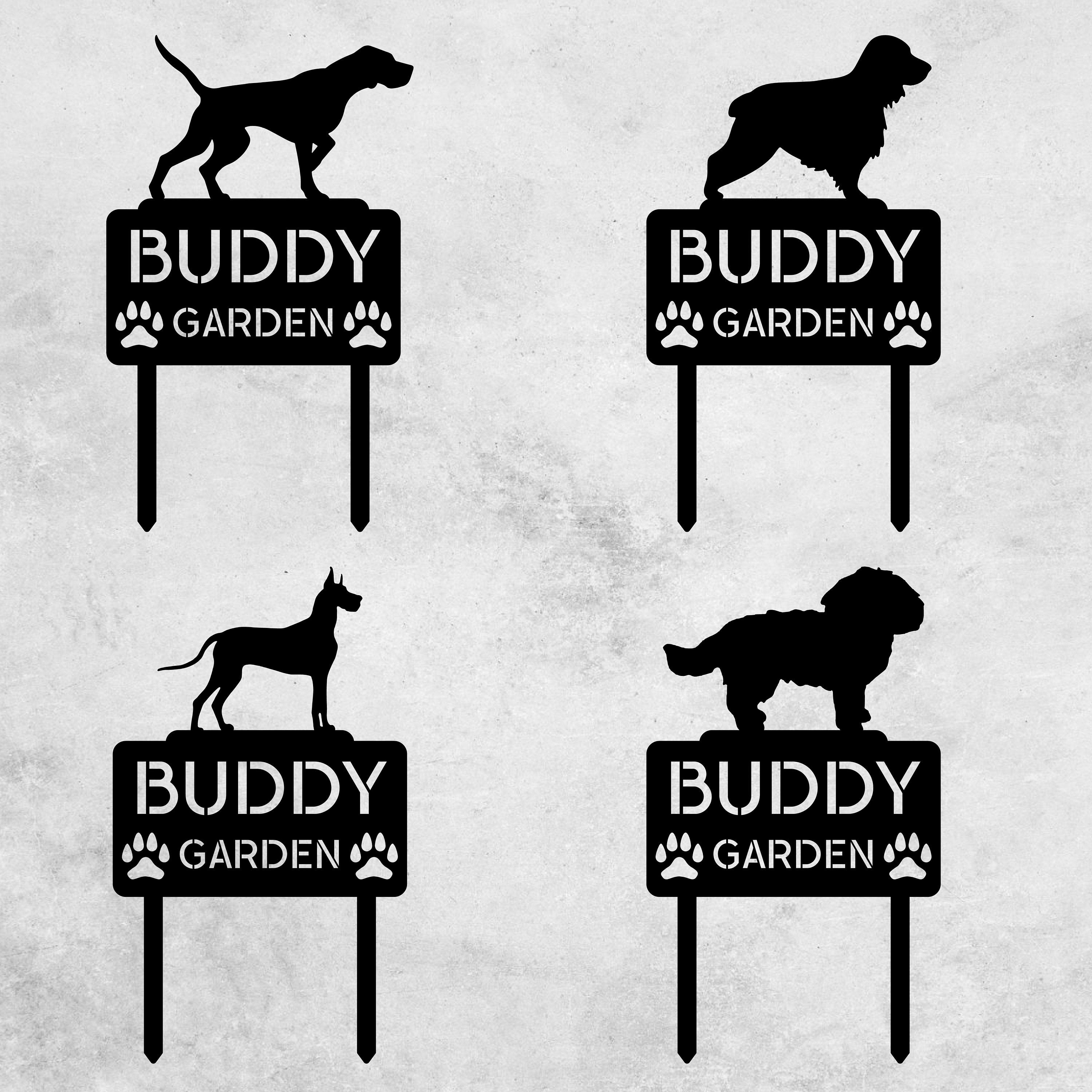 Personalized Pet Metal Memorial Garden Stake - Dog Memorial Sign - Custom Pet Name Stake - Dog Loss Gifts | GearViral