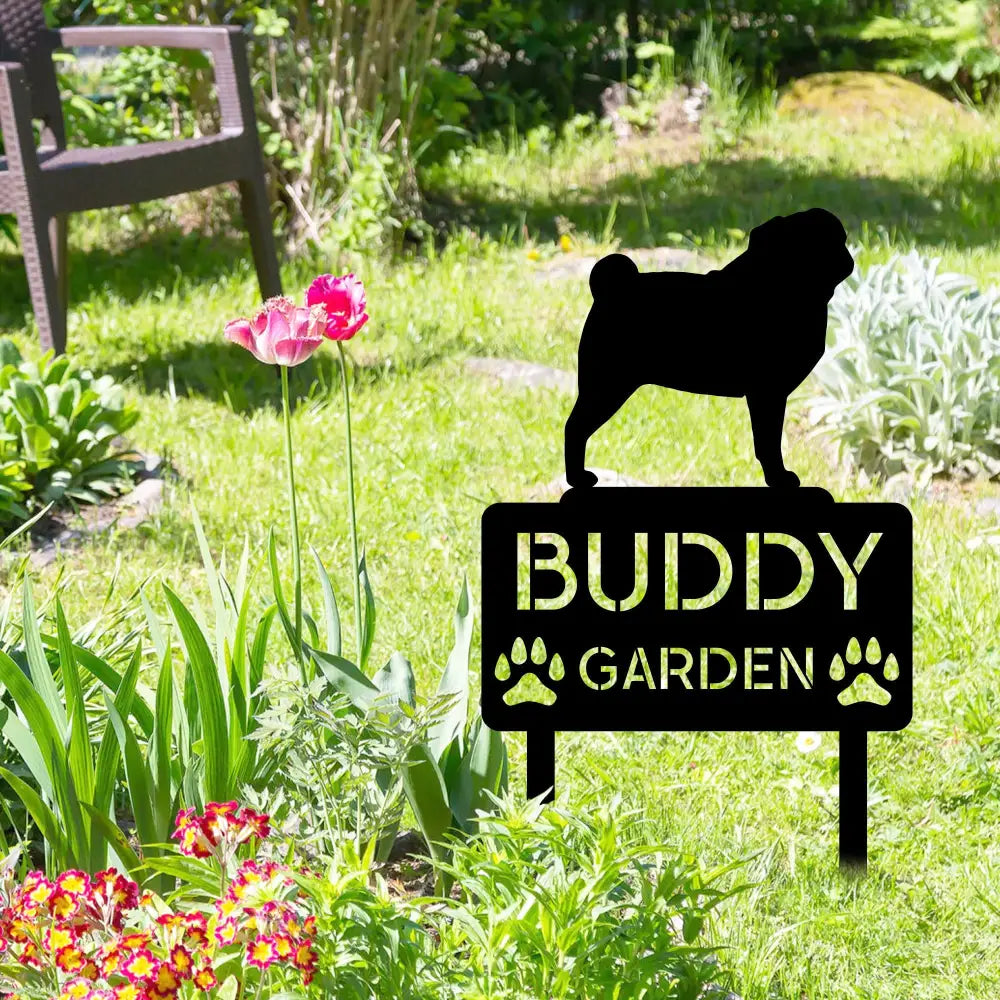 Personalized Pet Metal Memorial Garden Stake - Dog Memorial Sign - Custom Pet Name Stake - Dog Loss Gifts | GearViral