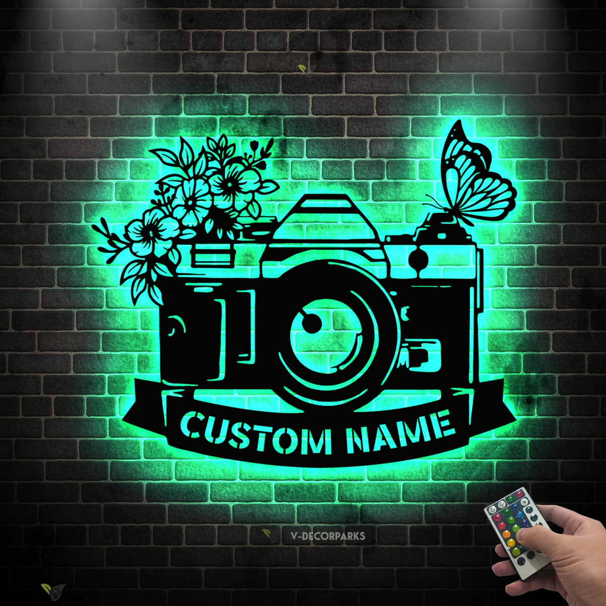 Personalized Photographer Metal Sign - Custom Camera Sign - Photo Studio Decor - Photographer Gift | GearViral