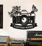 Personalized Photographer Metal Sign - Custom Camera Sign - Photo Studio Decor - Photographer Gift | GearViral