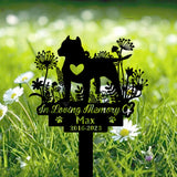 Personalized Pitbull Memorial Stake - Pit Bull Terrier Dog Garden Stake Sign - Custom Pitbull Name Yard Stake - Dog Memorial Marker American | GearViral