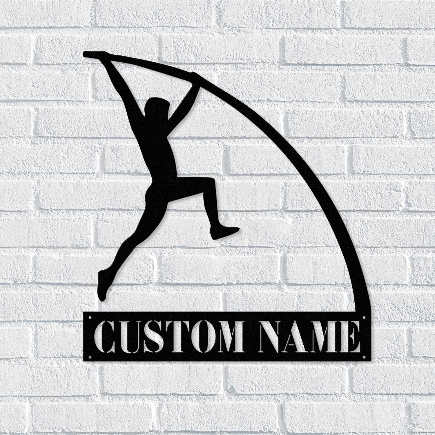 Personalized Pole Vaulter Metal Sign With LED Light - Pole Vaulter Gift - Gift for Pole Vaulter - Wall Hanging | GearViral