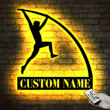 Personalized Pole Vaulter Metal Sign With LED Light - Pole Vaulter Gift - Gift for Pole Vaulter - Wall Hanging | GearViral