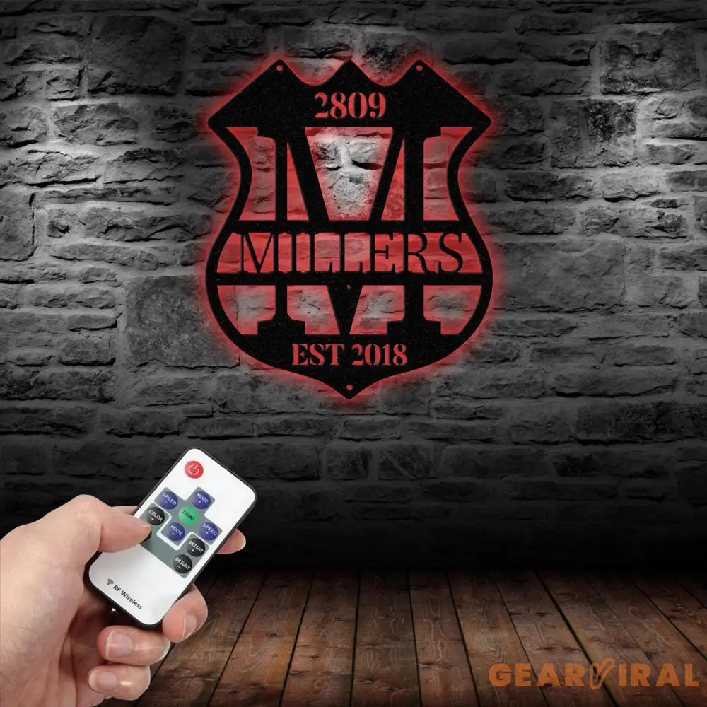 Personalized Police Sign for Home Metal Wall Art Police Officer Gifts for Men Police Gifts Metal Sign Police Badge