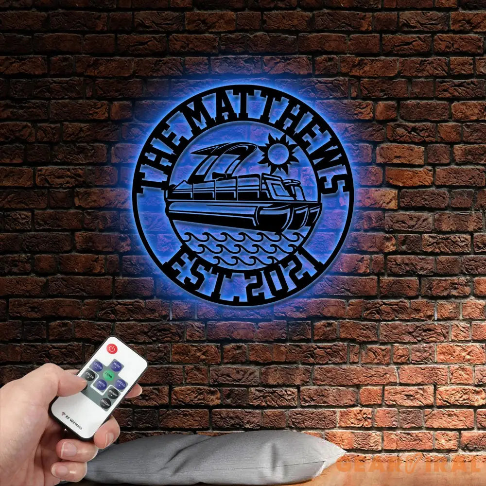 Personalized Pontoon Boating Outdoor Sign | Custom River House Sign | Boat House Lake House Sign | Lake House Decor