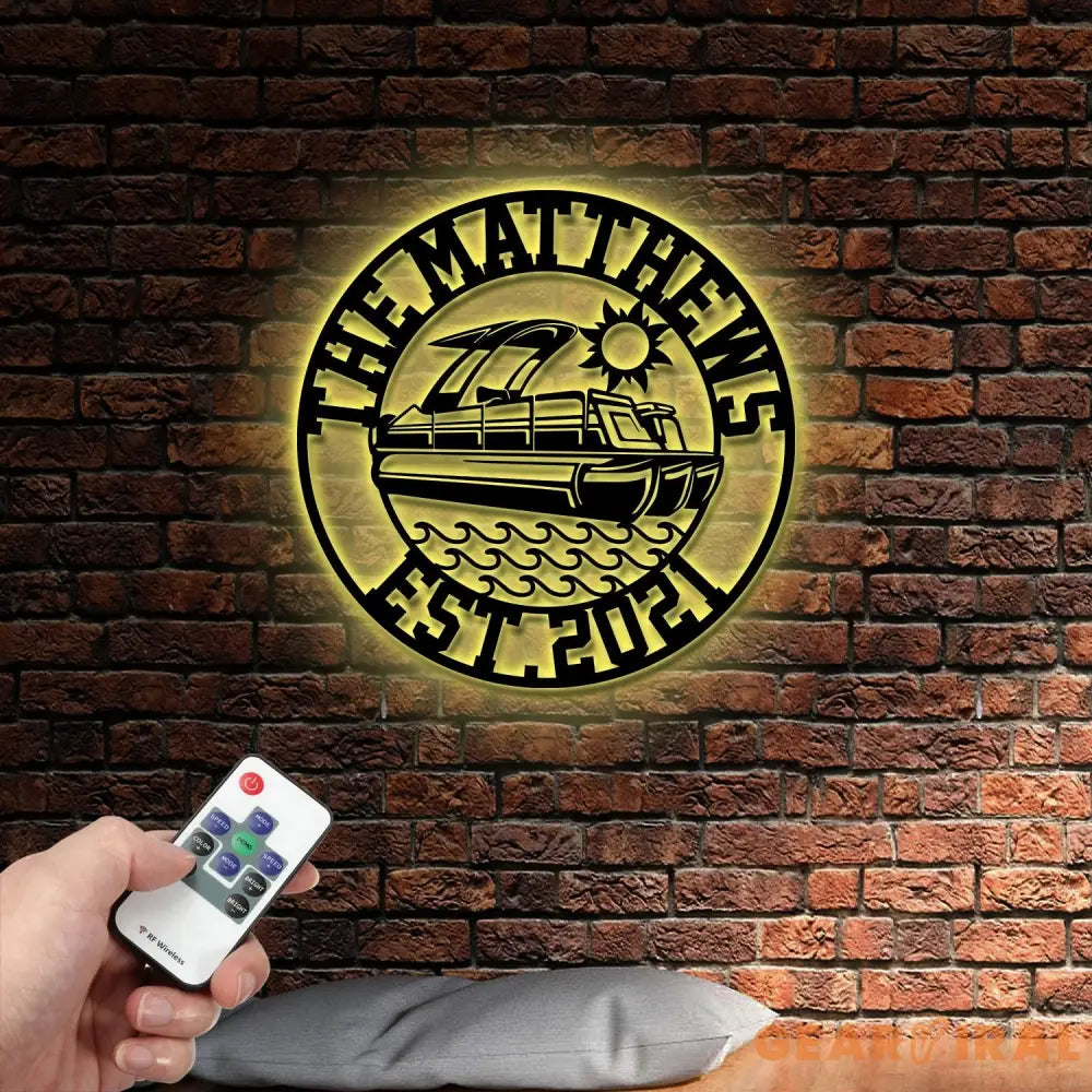 Personalized Pontoon Boating Outdoor Sign | Custom River House Sign | Boat House Lake House Sign | Lake House Decor