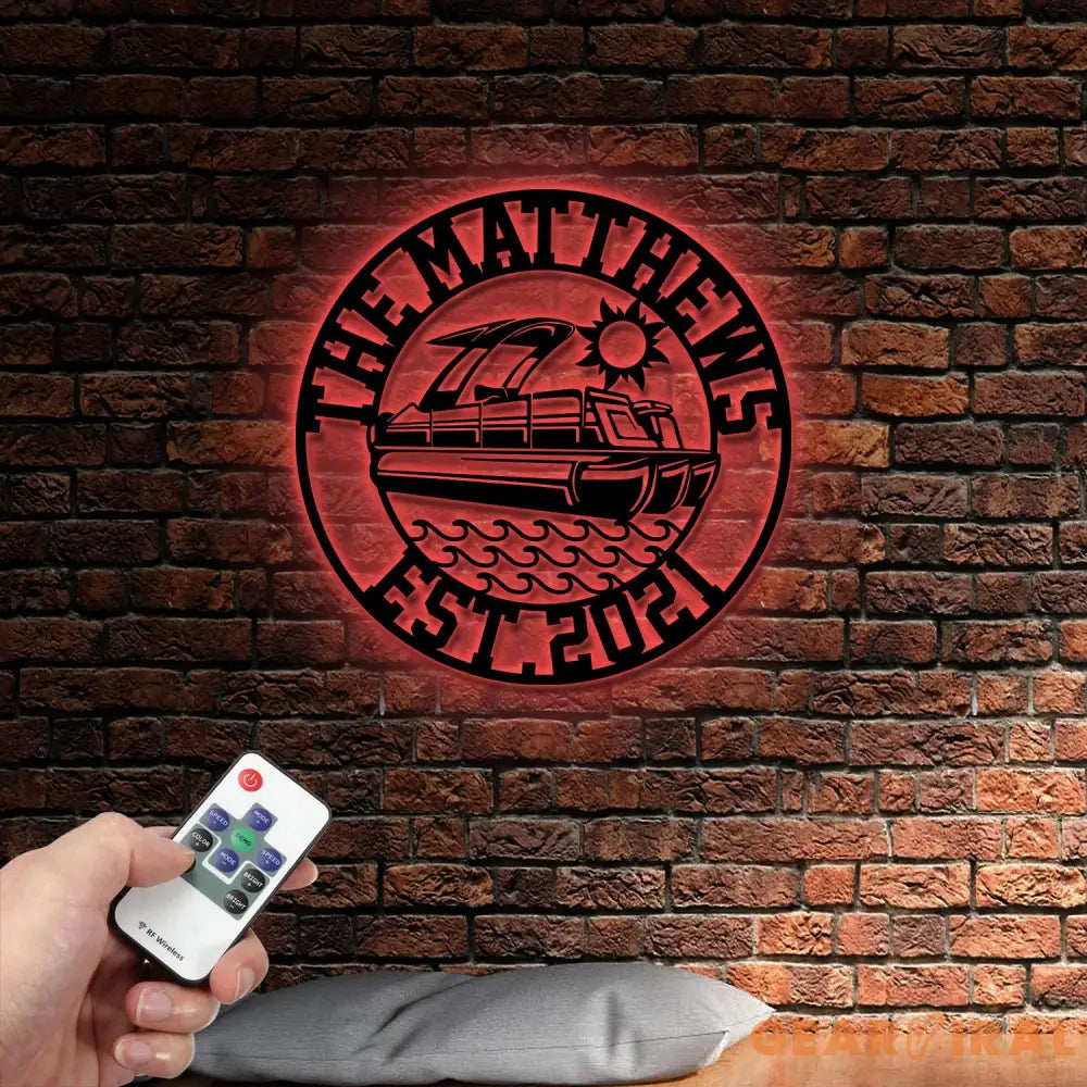 Personalized Pontoon Boating Outdoor Sign | Custom River House Sign | Boat House Lake House Sign | Lake House Decor