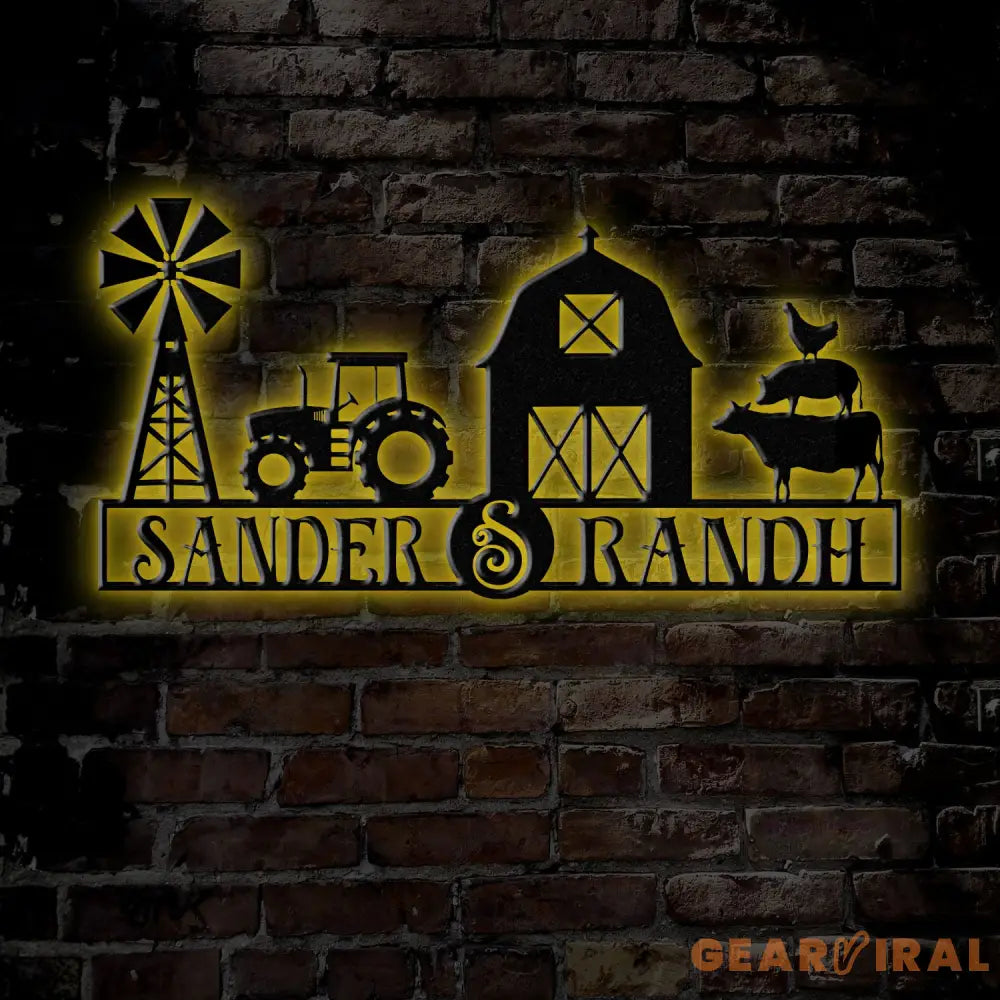 Personalized Ranch Entrance Signs Custom Metal Farm Sign Large Ranch Gate Signs Farm Signs with Family Name Metal Farm