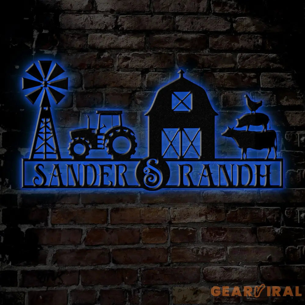 Personalized Ranch Entrance Signs Custom Metal Farm Sign Large Ranch Gate Signs Farm Signs with Family Name Metal Farm