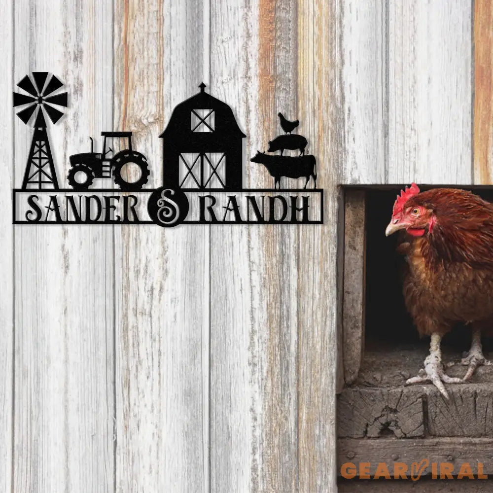 Personalized Ranch Entrance Signs Custom Metal Farm Sign Large Ranch Gate Signs Farm Signs with Family Name Metal Farm