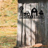 Personalized Ranch Entrance Signs Custom Metal Farm Sign Large Ranch Gate Signs Farm Signs with Family Name Metal Farm