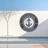 Personalized Retro Anchor Metal Sign Anchor Name Sign Metal Anchor Sign Beach House Sign Metal Family Name Sign