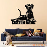 Personalized Rhodesian Ridgeback Dog Metal Wall Art Custom Name Sign Rhodesian Ridgeback Room Decor Unique Home Decor