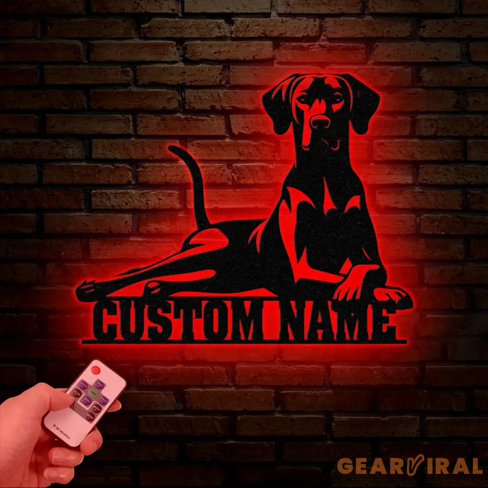 Personalized Rhodesian Ridgeback Dog Metal Wall Art Custom Name Sign Rhodesian Ridgeback Room Decor Unique Home Decor