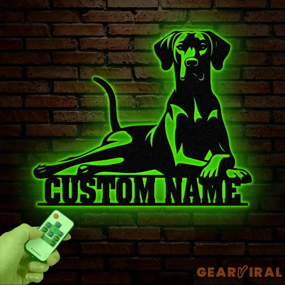 Personalized Rhodesian Ridgeback Dog Metal Wall Art Custom Name Sign Rhodesian Ridgeback Room Decor Unique Home Decor