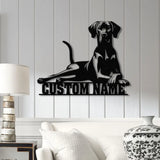 Personalized Rhodesian Ridgeback Dog Metal Wall Art Custom Name Sign Rhodesian Ridgeback Room Decor Unique Home Decor
