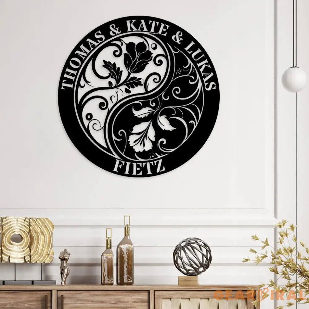 Personalized Rose Wedding Anniversary Couple Metal Wall Art Sign For Parents - Custom Wedding Gift For Husband and Wife