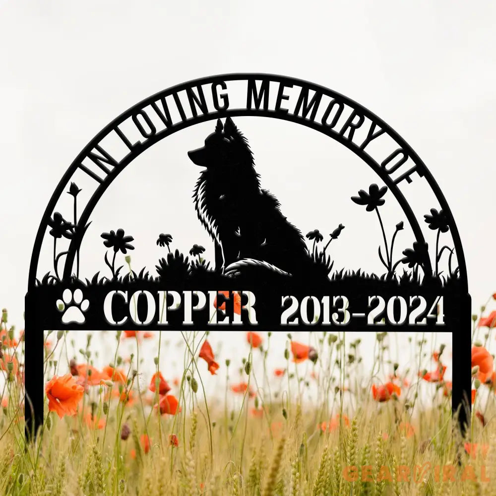 Personalized Samoyed Dog Memorial Garden Stake - Custom Metal Pet Grave Marker Name Sign Remembrance Decor Sympathy Dog