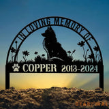 Personalized Samoyed Dog Memorial Garden Stake - Custom Metal Pet Grave Marker Name Sign Remembrance Decor Sympathy Dog